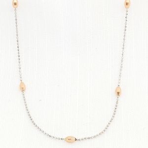 White & Rose gold chain